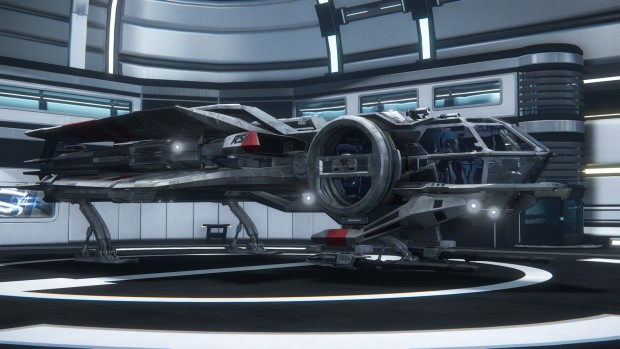 Das Hangar-Modul von Star Citizen (Screenshot: Golem.de)