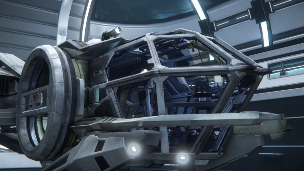 Das Hangar-Modul von Star Citizen (Screenshot: Golem.de)