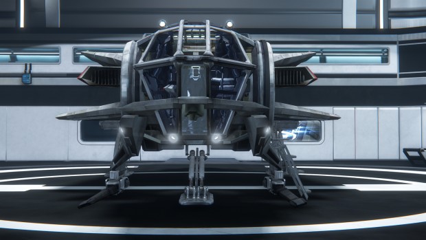 Das Hangar-Modul von Star Citizen (Screenshot: Golem.de)