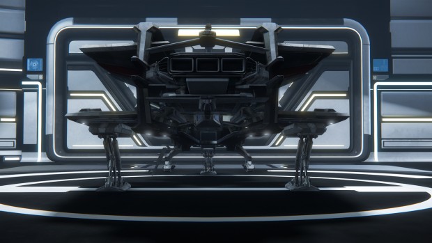 Das Hangar-Modul von Star Citizen (Screenshot: Golem.de)