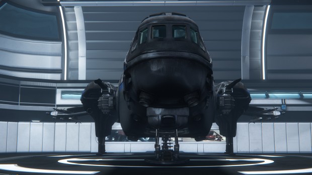 Das Hangar-Modul von Star Citizen (Screenshot: Golem.de)