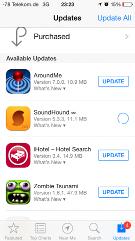 Neue Updateübersicht (Screenshot: Golem.de)