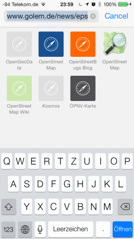 Im Browser... (Screenshot: Golem.de)