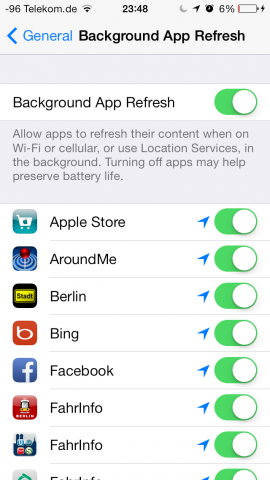 Hintergrundaktivitäten von Apps (Screenshot: Golem.de)