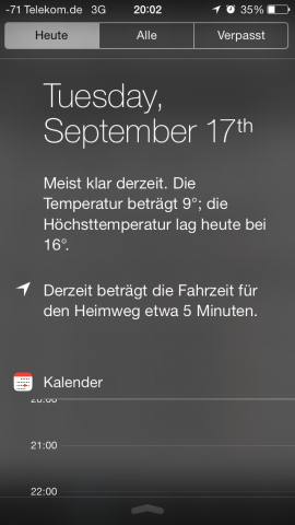 Einige Benachrichtigungen sind eher für Autofahrer gedacht. (Screenshot: Golem.de)