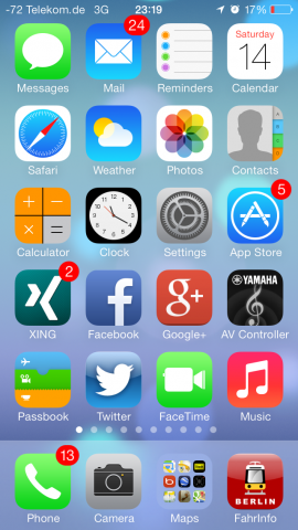 App-Übersicht auf dem iPhone (Screenshot: Golem.de)