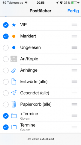 Anpassbarkeit der Übersicht (Screenshot: Golem.de)