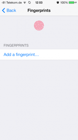 ... für das Registrieren von Fingerabdrücken (Screenshot: Golem.de)