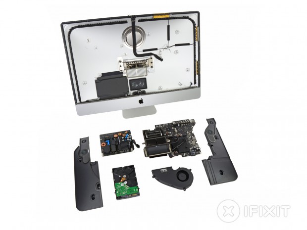 Teardown des 27-Zoll-iMacs mit Sockel 1155 und dedizierter Geforce-Grafik (Bild: iFixit)