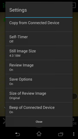 Einstellungen der App (Screenshot: Golem.de)