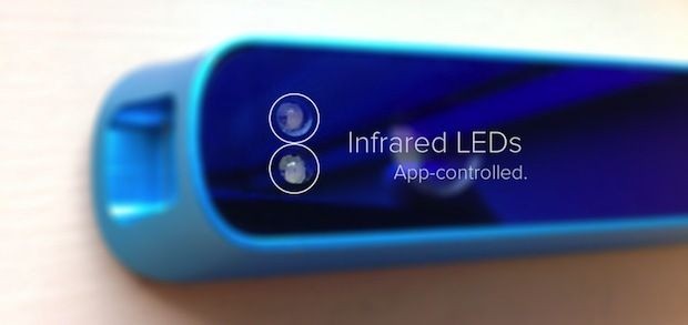 Gescannt wird mit zwei Infrarot-Leuchtdioden. (Foto: Occipital)