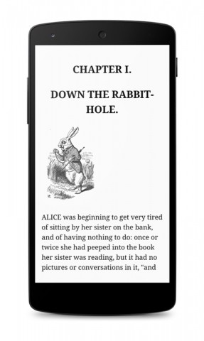 Liest der Nutzer ein Buch oder schaut einen Film, verschwinden die Navigationsknöpfe jetzt komplett. (Bild: Google)