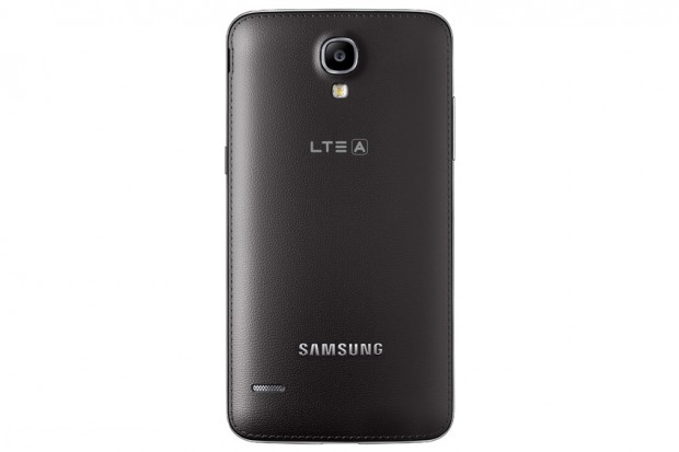 Die Rückseite ist wie beim Note 3 mit Leder überzogen. (Bild: Samsung Tomorrow)