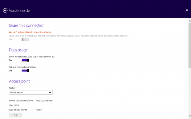 Die Aufgaben des alten Menüs übernehmen jetzt die deutlich verbesserten PC-Einstellungen von Modern UI. (Screenshot: Golem.de)