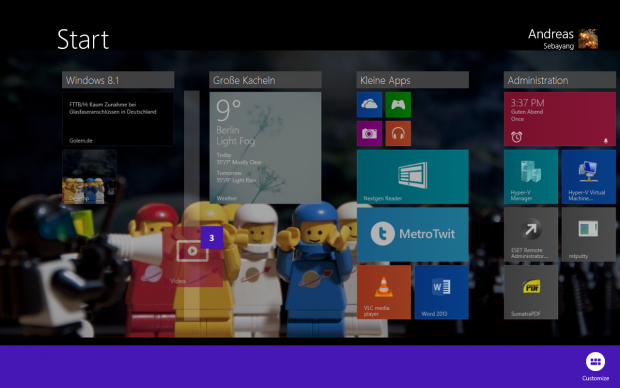 ...um diese in einem Rutsch umzubewegen. Diese Komfortfunktion musste man sich unter Windows 8 mühsam nachbauen. (Screenshot: Golem.de)