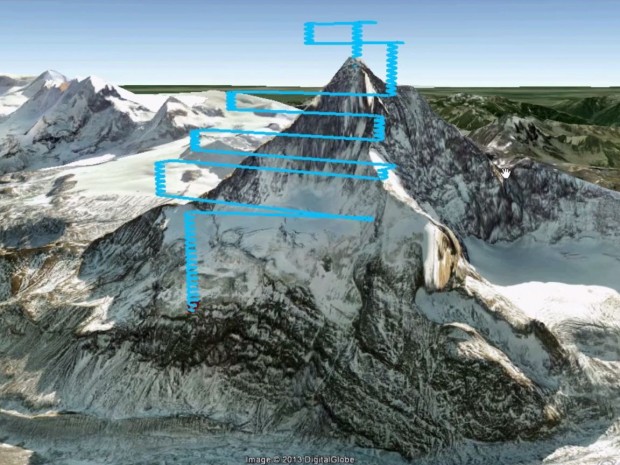 Die Drohnen haben sich ihren Weg selbst gesucht. (Bild: Sensefly)