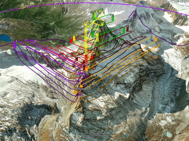 Elf Flüge waren für das Projekt nötig. Die Drohnen nahmen dabei über 2.200 Bilder auf. (Bild: Sensefly)