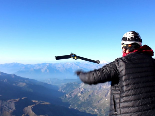 ... und ließ von dort eine Drohne fliegen. (Foto: Sensefly)