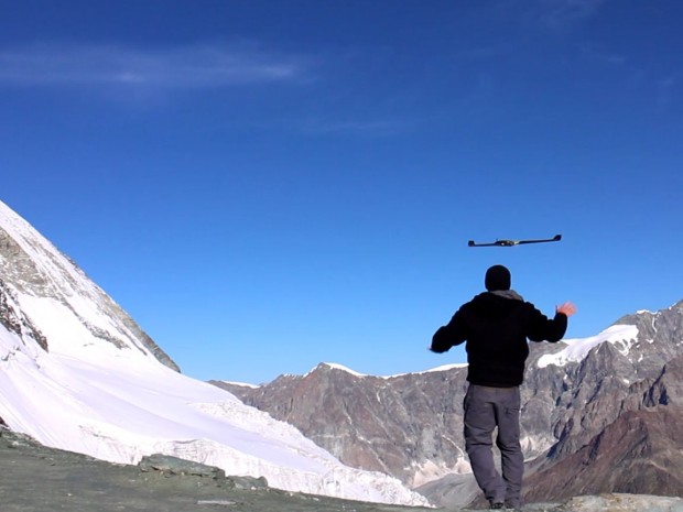 Diese liegt etwa 1.200 Meter unter dem Gipfel. (Foto: Sensefly)