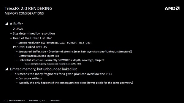 Die Verbesserungen von TressFX 2.0 im Überblick (Bild: AMD)