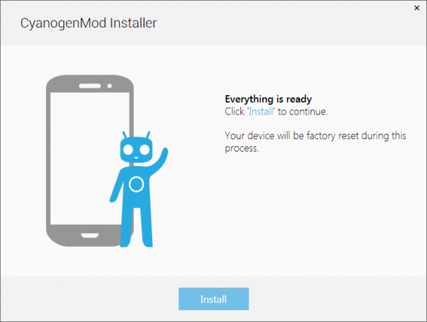 Installer für Cyanogenmod (Bild: Cyanogenmod)