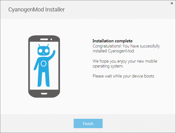Installer für Cyanogenmod (Bild: Cyanogenmod)