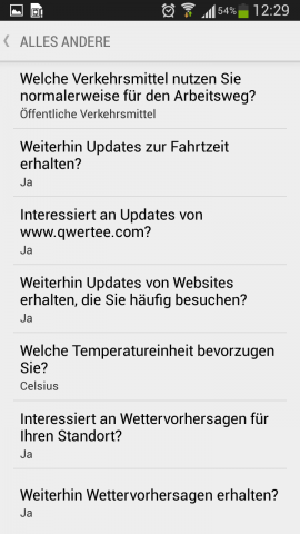 Die Nutzervorlieben werden jetzt wie beim Nexus 5 abgefragt. (Screenshot: Golem.de)