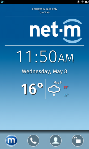 Sperrbildschirm für Firefox OS (Bild: Net Mobile)