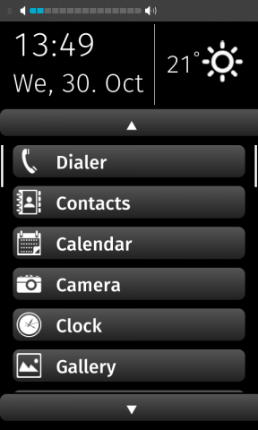 Konzept einer Bedienoberfläche für Senioren-Smartphones auf Basis von Firefox OS (Bild: Net Mobile)