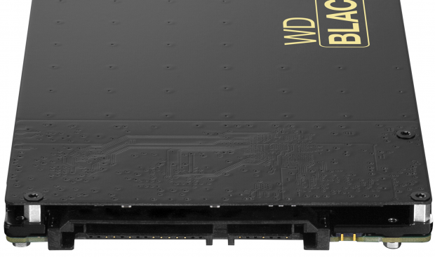 Die WD Black², der SSD-Teil steckt unter den Leiterbahnen oben.