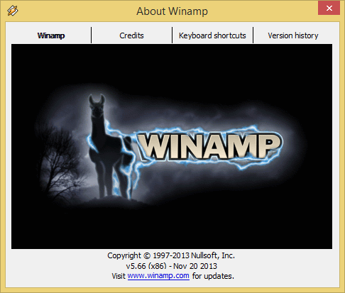 Die About-Dialoge erinnern an alte Zeiten.  (Screenshot: Golem.de)