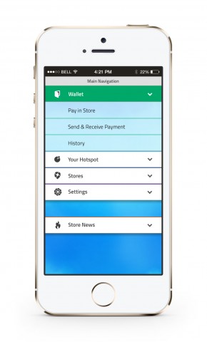 Airfy-App zum Bezahlen (Bild: Indiegogo)