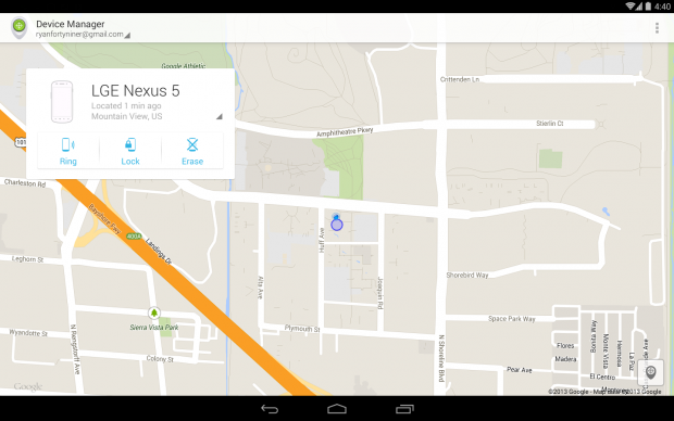 Gerätemanager-App für Android (Bild: Google)