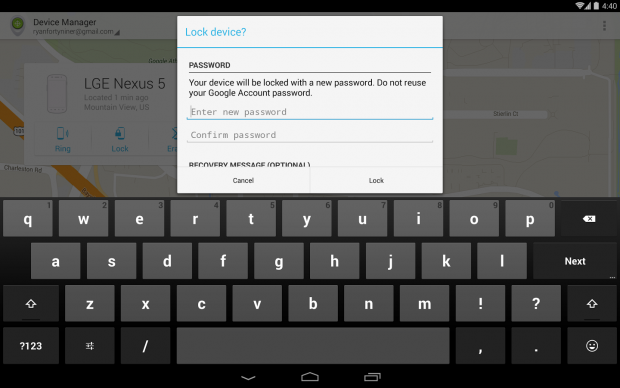 Gerätemanager-App für Android (Bild: Google)