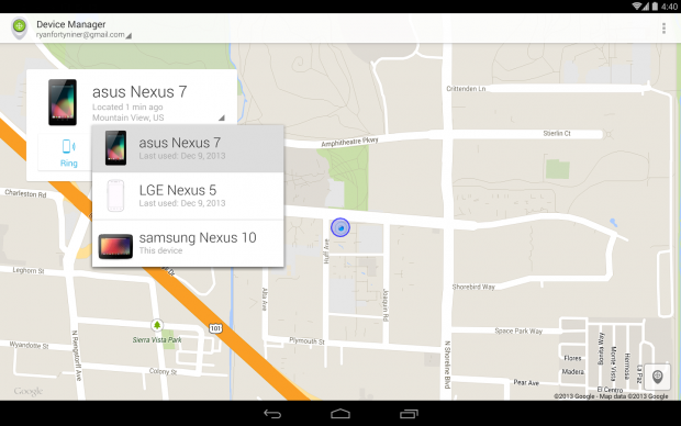 Gerätemanager-App für Android (Bild: Google)