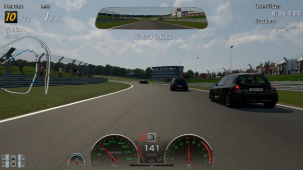 Die Standardperspektive in Gran Turismo 6