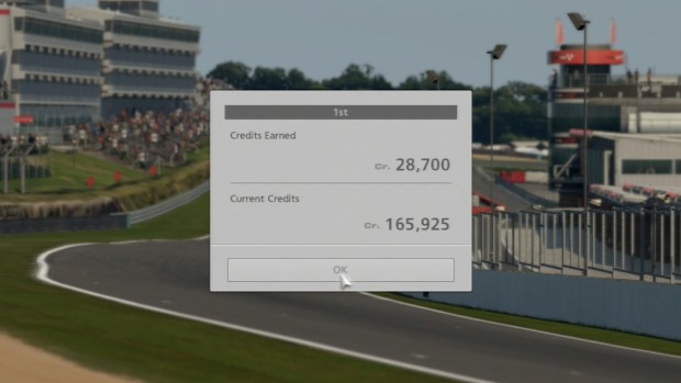 Nach den Rennen gibt es Credits ...