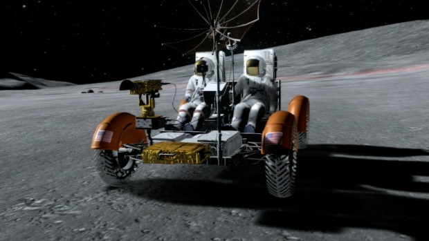 Der Lunar Rover in Aktion