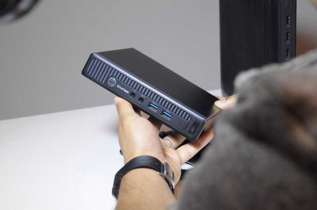 Die Frontseite des Desktop Mini (Foto: Andreas Sebayang/Golem.de)