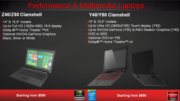 Die vier Clamshells bieten sich als mobile Workstation an. (Bild: Lenovo)