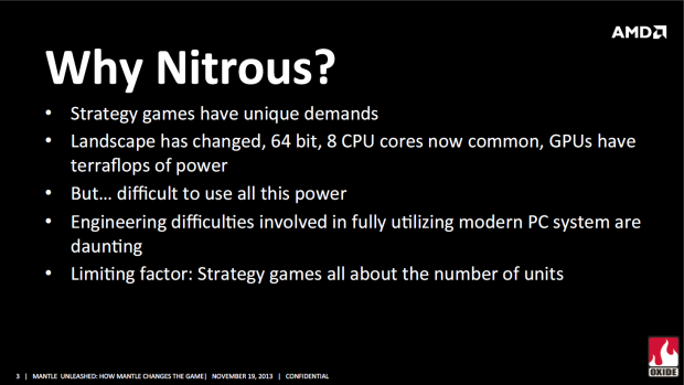 Oxide Games' Präsentation zur Nitrous-Engine und dem Mantle-API (Bild: AMD)