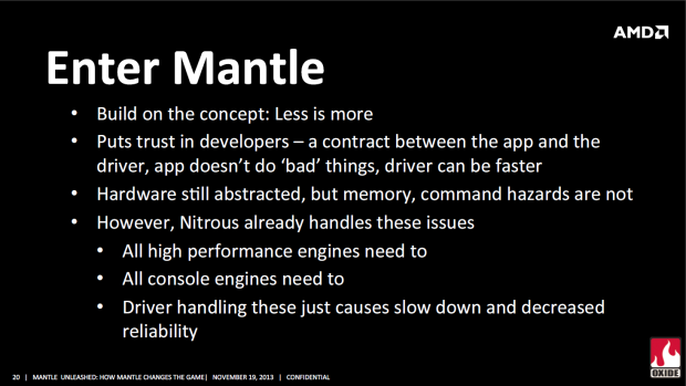 Oxide Games' Präsentation zur Nitrous-Engine und dem Mantle-API (Bild: AMD)