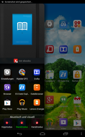 ...im Hochkantmodus auf der linken. (Screenshots: Golem.de)