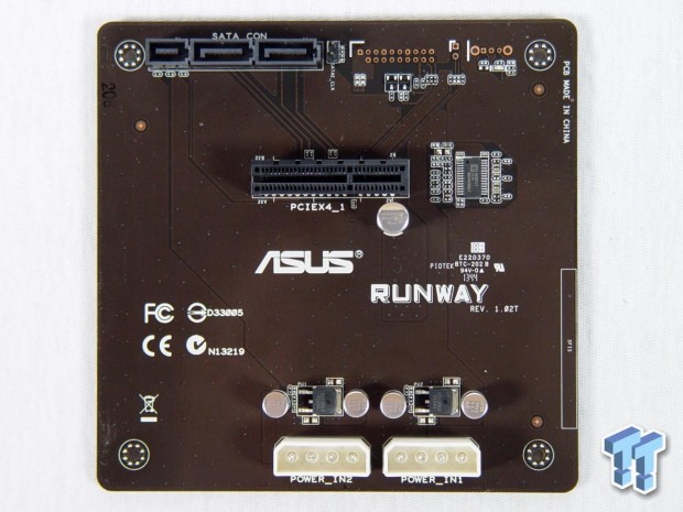 Das Runway-Board mit einem PCIe-4x-Slot für die Asus Raidr Express (Bild: Tweaktown)