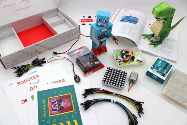 Der gesamte Inhalt des Bastelkastens