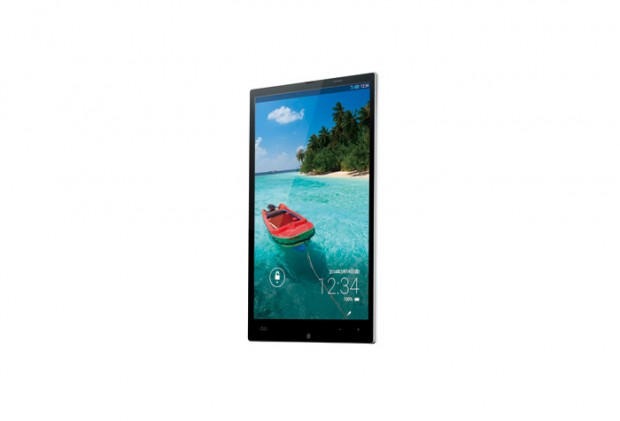 Das Aquos Pad hat wie das Aquos Phone Serie Mini einen sehr dünnen Rand um das Display. (Bild: Sharp)