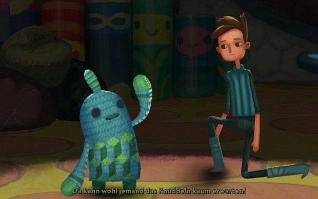 Sockenpuppen als Freunde? In Broken Age ist das so - typischer Tim-Schafer-Humor.