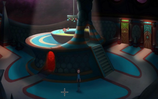 Das Raumschiff ist voller dunkler und gefährlicher Gänge.