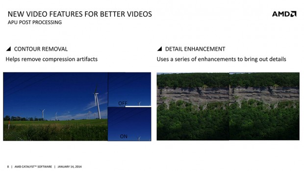 Neue Post-Processing-Filter sollen die Qualität von Filmen oder Clips verbessern. (Bild: 4Gamer/AMD)