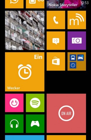 Mit App-Ordner können Nutzer jetzt Tiles gruppieren und als Ordner auf dem Startbildschirm anzeigen lassen. (Screenshot: Golem.de)